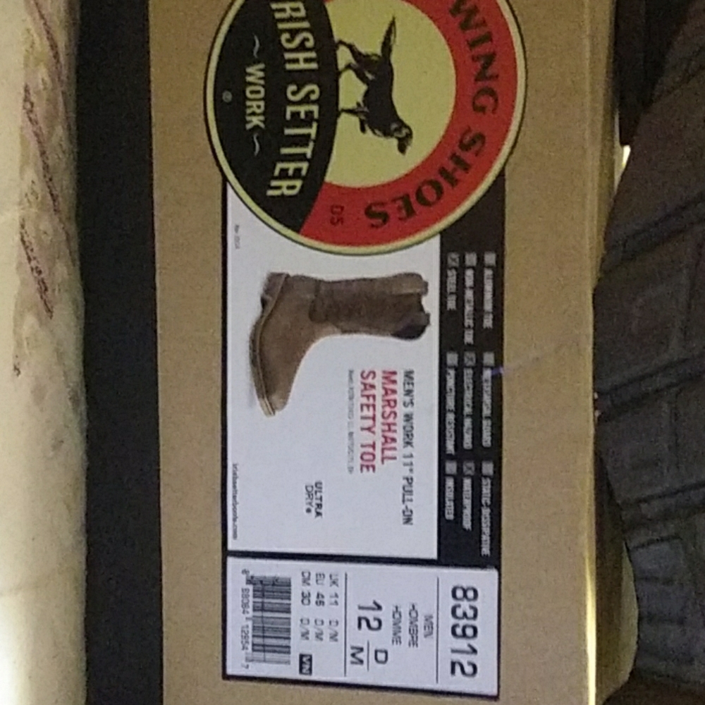 Steel toed work boots